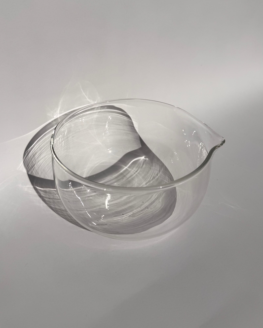 glass matcha bowl